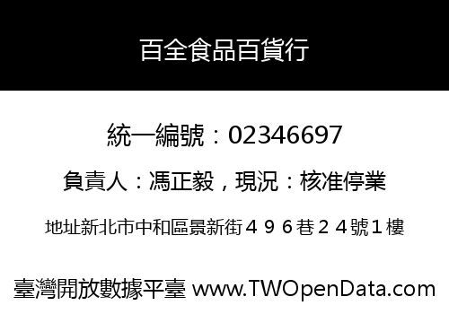 百全食品百貨行
