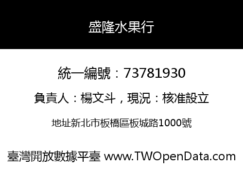 盛隆水果行