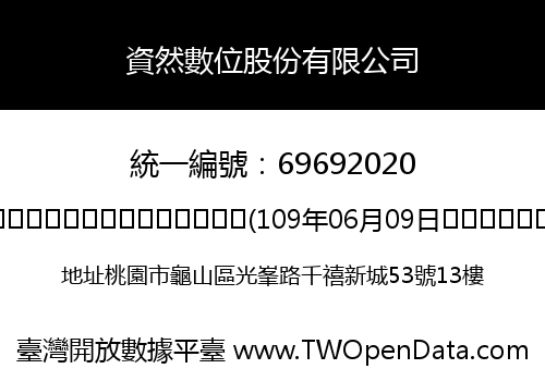 資然數位股份有限公司