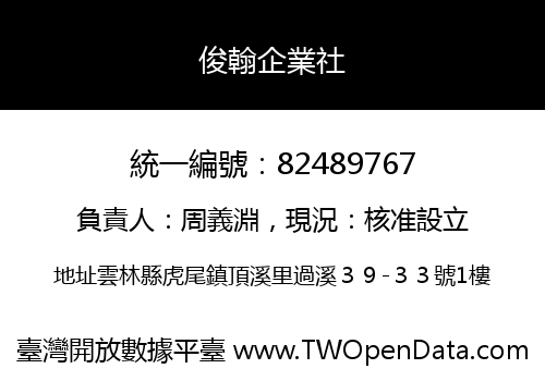 俊翰企業社