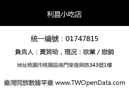利昌小吃店