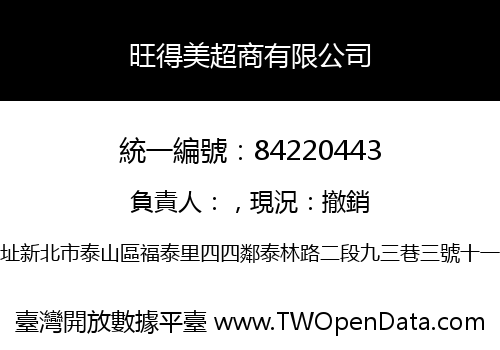 旺得美超商有限公司