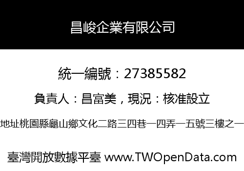昌峻企業有限公司