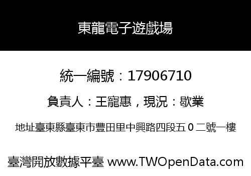 東龍電子遊戲場