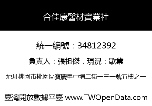 合佳康醫材實業社