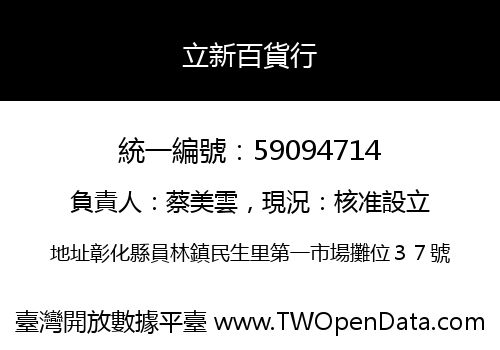 立新百貨行