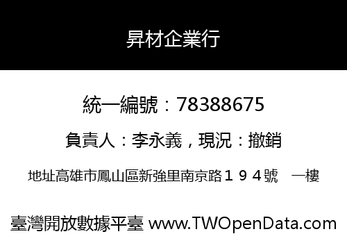 昇材企業行