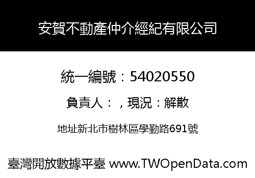 安賀不動產仲介經紀有限公司