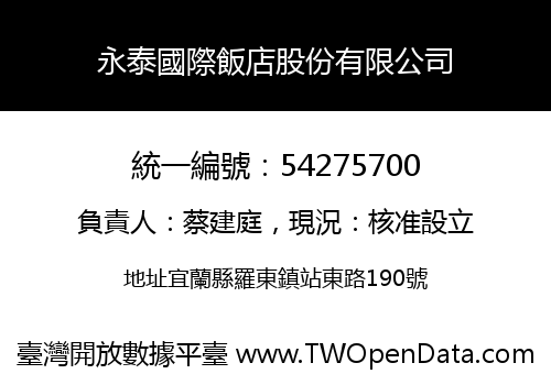 永泰國際飯店股份有限公司