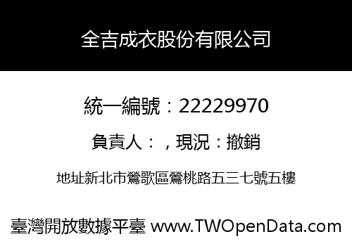 全吉成衣股份有限公司