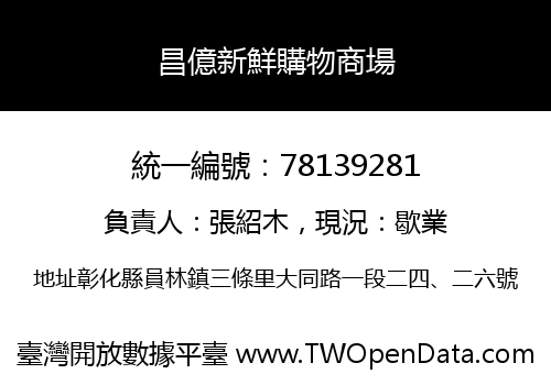 昌億新鮮購物商場