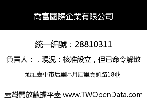 喬富國際企業有限公司