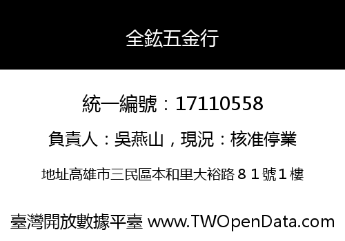 全鈜五金行