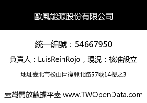 歐風能源股份有限公司
