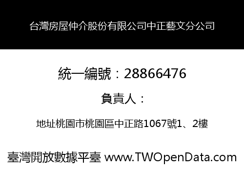 台灣房屋仲介股份有限公司中正藝文分公司