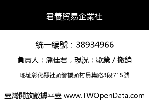 君養貿易企業社