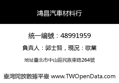 鴻昌汽車材料行