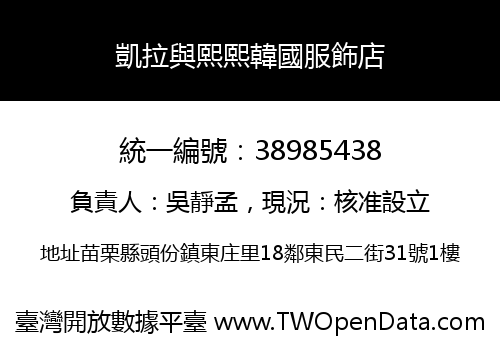 凱拉與熙熙韓國服飾店