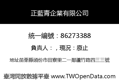 正藍青企業有限公司