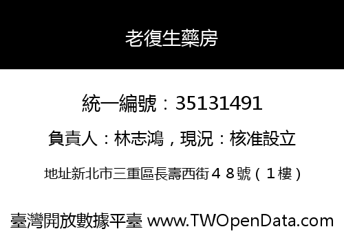 老復生藥房