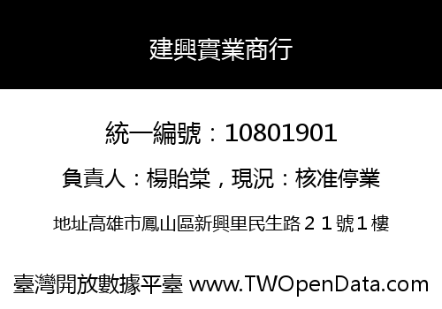 建興實業商行