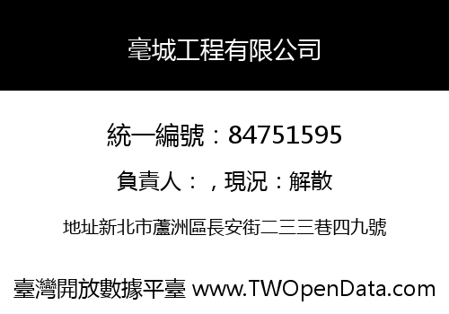 毫城工程有限公司