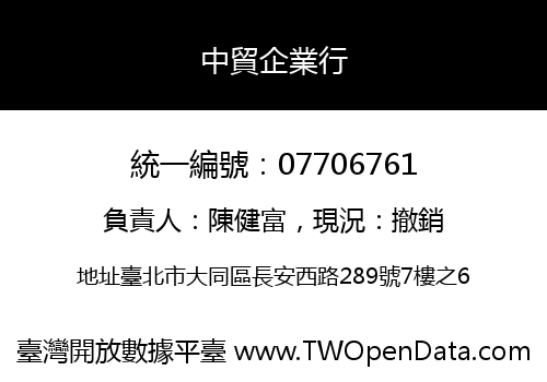中貿企業行