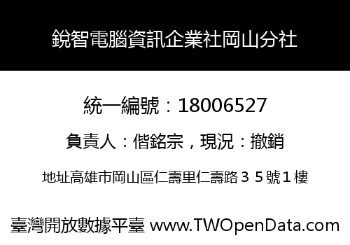銳智電腦資訊企業社岡山分社
