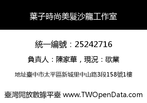 葉子時尚美髮沙龍工作室