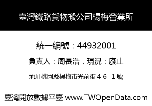 臺灣鐵路貨物搬公司楊梅營業所