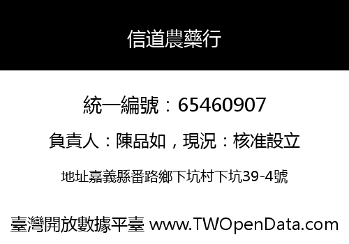 信道農藥行