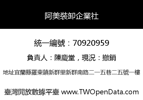 阿美裝卸企業社