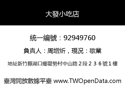 大發小吃店