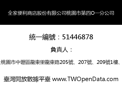 全家便利商店股份有限公司桃園市第四O一分公司