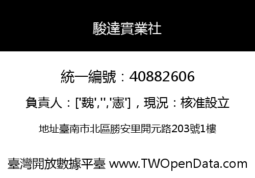 駿達實業社