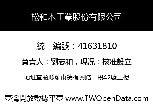 松和木工業股份有限公司