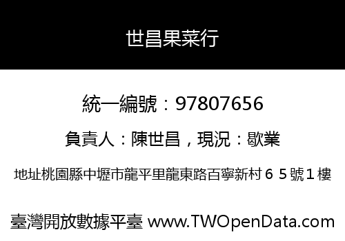 世昌果菜行