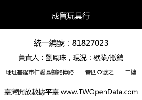 成貿玩具行
