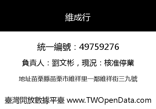 維成行