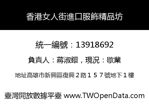 香港女人街進口服飾精品坊