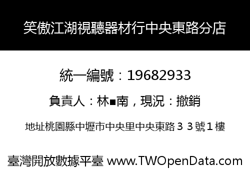 笑傲江湖視聽器材行中央東路分店