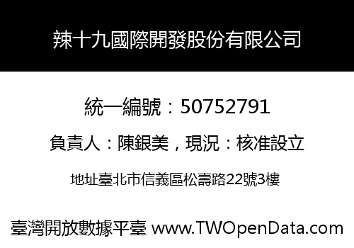 辣十九國際開發股份有限公司