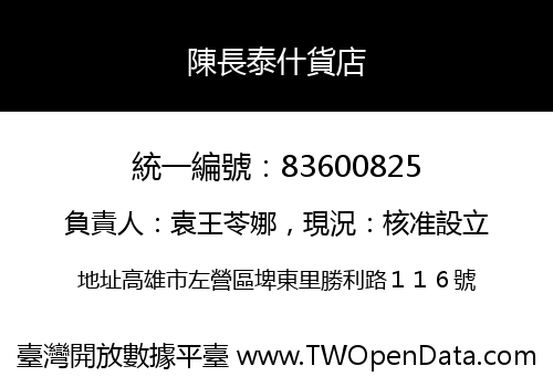 陳長泰什貨店