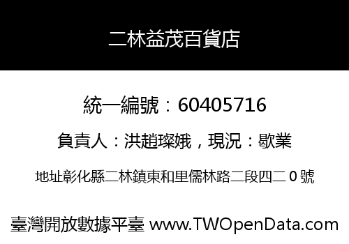 二林益茂百貨店