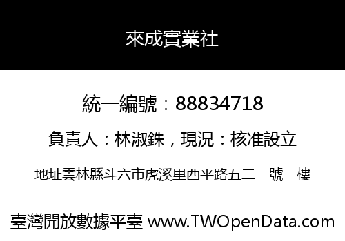 來成實業社