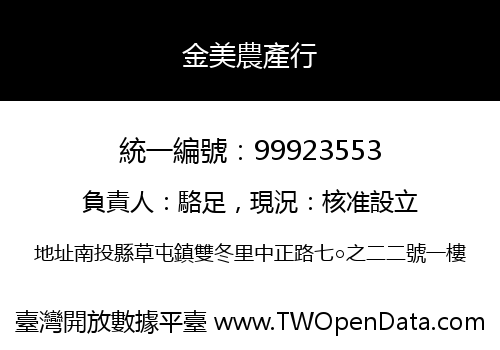 金美農產行