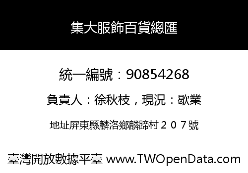 集大服飾百貨總匯
