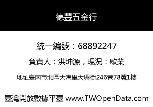 德豐五金行