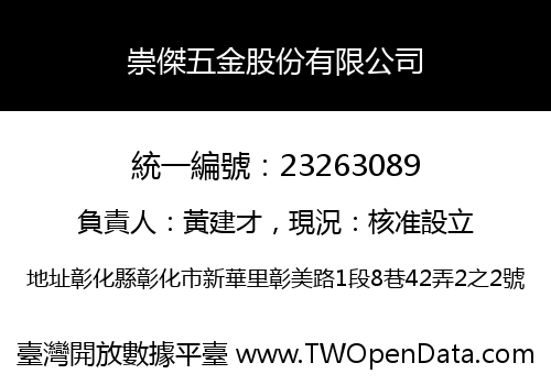 崇傑五金股份有限公司