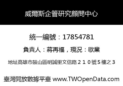 威爾斯企管研究顧問中心